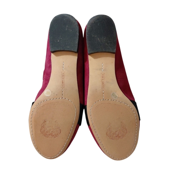 Vince Camuto Rowley Burgundy Suede Pointed Toe Flats Size 8 - Picture 8 of 10
